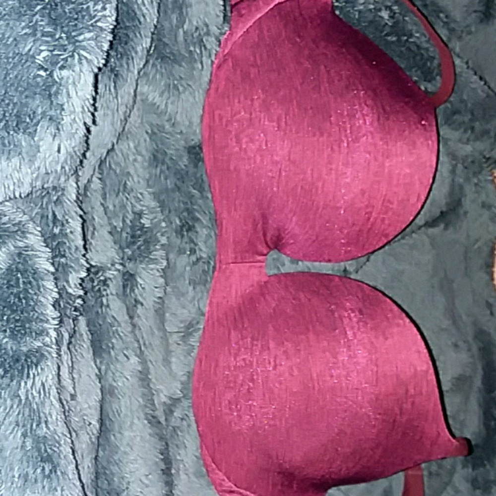 Pink push up bra worn once